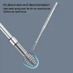 6 In1 Stainless Steel Ear Wax Pickers Ear Canal Cleaning Tool With PU Bag - Image 5