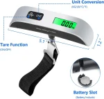 Digital Luggage Scale with Backlight, Electronic Portable Suitcase, Travel Weighing Scales Luggage Bag Hanging, -40%, 50kg, 110lb - Image 3
