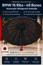 BMW Umbrella 16 Ribs Auto Open And Auto Close - Image 7