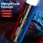30000 mAh Japani Super Power Rechargeable Torch Light With Power Bank - Image 4