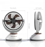 JY Super 2570 Rechargeable Fan with LED Light - Image 6