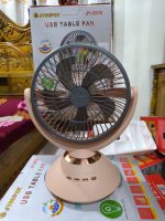JY Super 2570 Rechargeable Fan with LED Light - Image 4